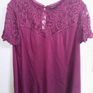 Torrid Plum Lace Blouse